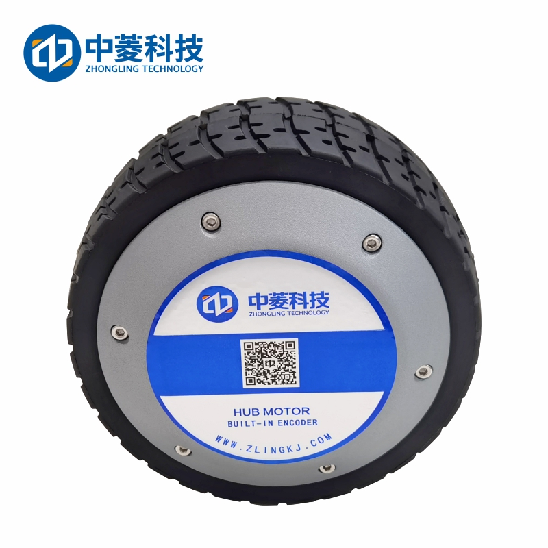 Zhongling Technology ZLLG65ASM500 V2.09 6.5-inch high torque wheel hub servo motor AGV robot 48V DC encoder
