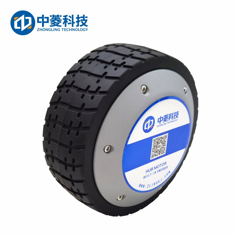 Zhongling Technology ZLLG65ASM500 V2.09 6.5-inch high torque wheel hub servo motor AGV robot 48V DC encoder