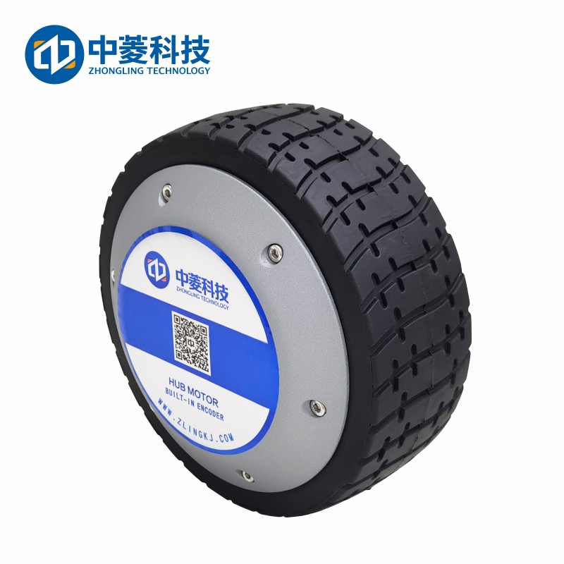 Zhongling Technology ZLLG65ASM500 V2.09 6.5-inch high torque wheel hub servo motor AGV robot 48V DC encoder