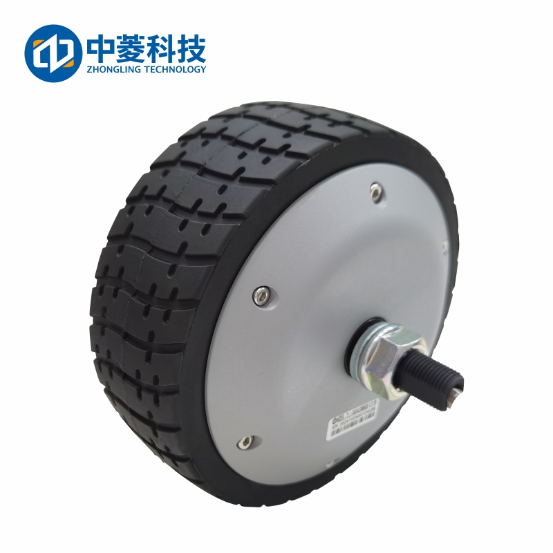 Zhongling Technology ZLLG65ASM500 V2.09 6.5-inch high torque wheel hub servo motor AGV robot 48V DC encoder