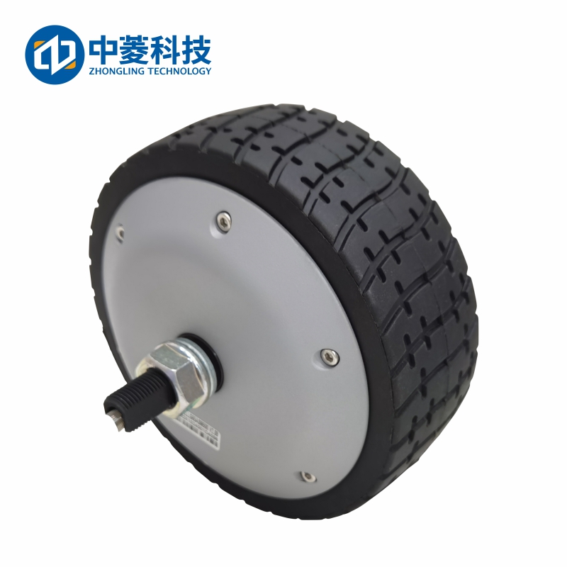 Zhongling Technology ZLLG65ASM500 V2.09 6.5-inch high torque wheel hub servo motor AGV robot 48V DC encoder