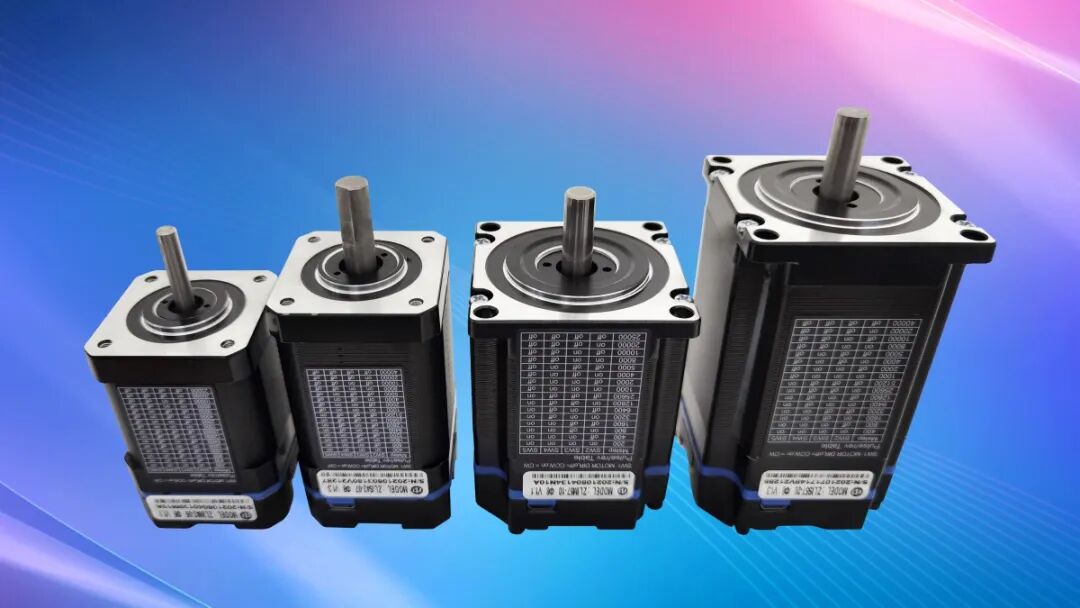 Different applications of stepper motors controlled by pulse control and bus communication